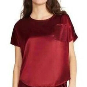 NWT BB Dakota short sleeve satin pijama‎ blouse size XXL